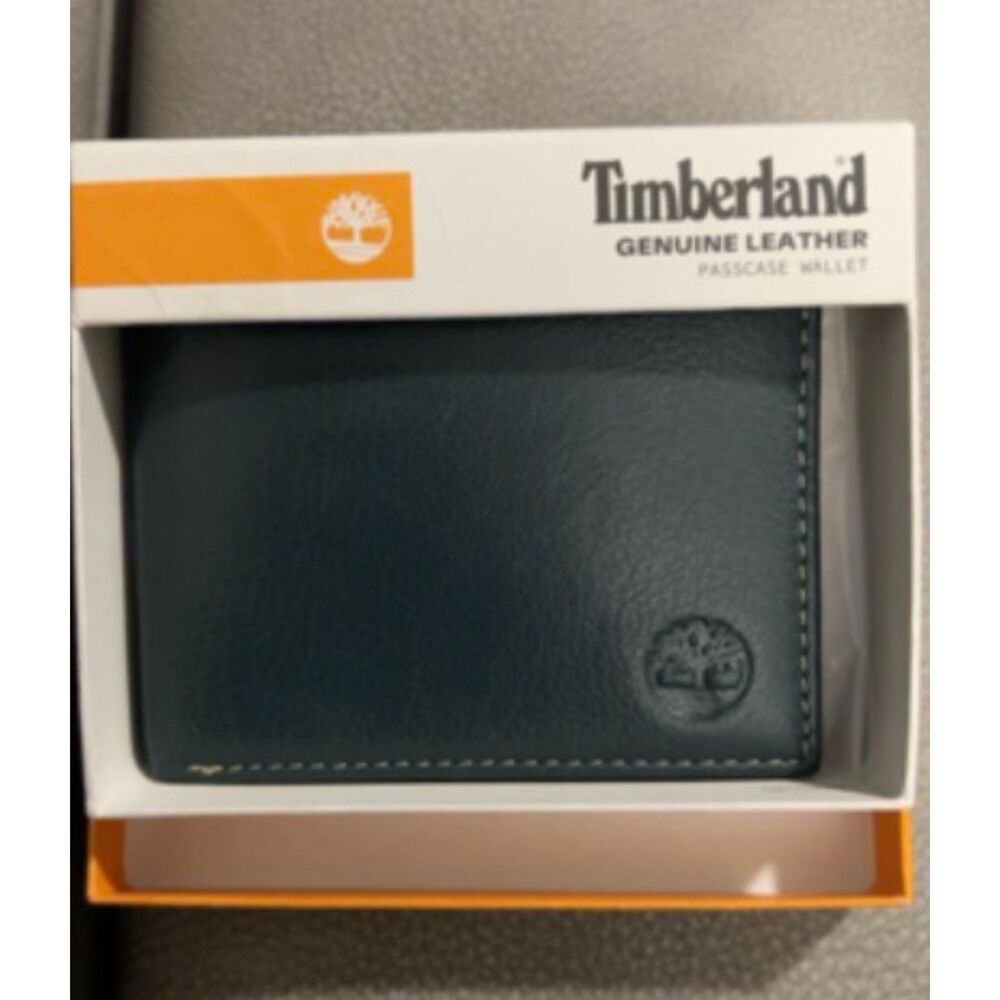 Timberland Genuine Leather Bifold Wallet with Box New Never used